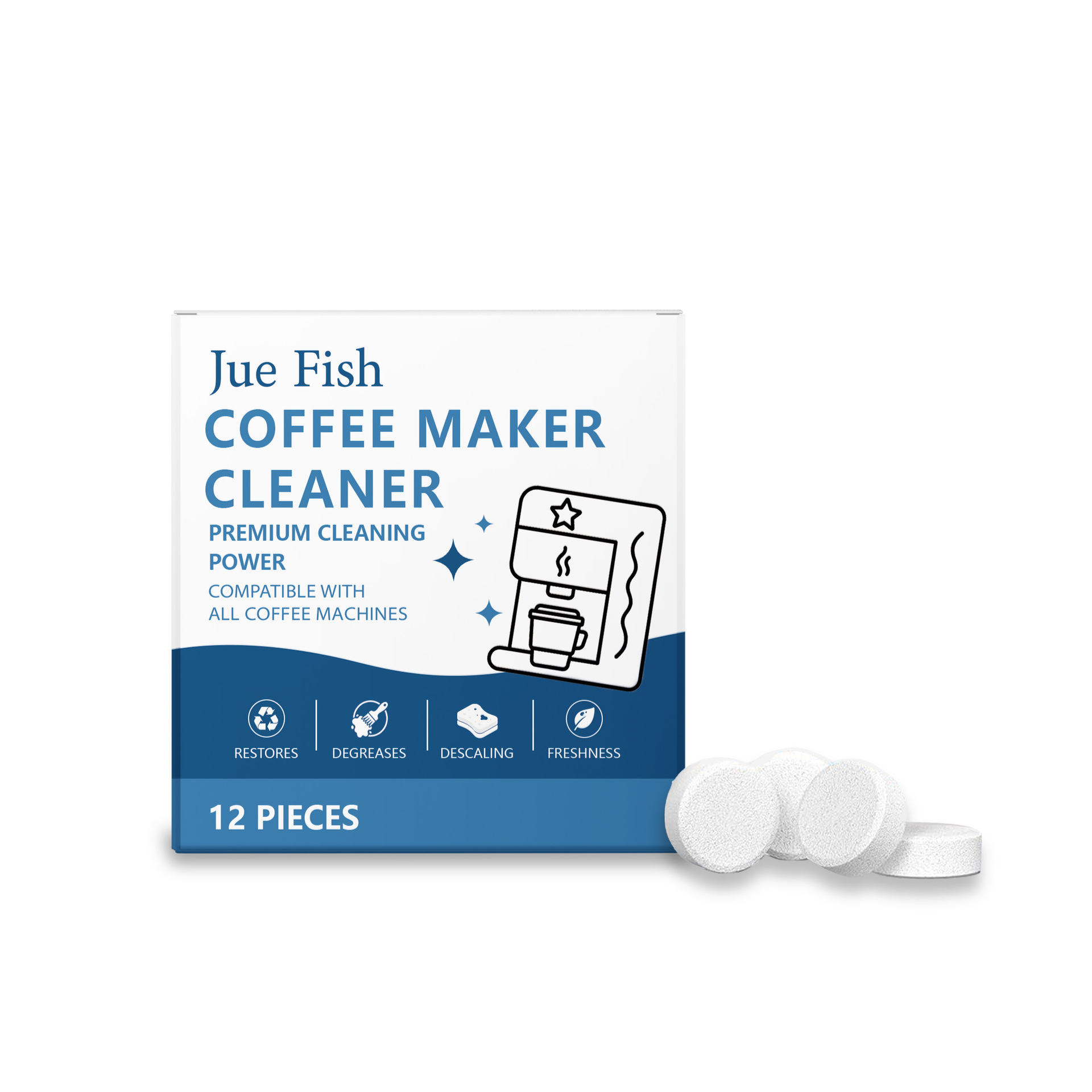 Backflush Tablet Cleaner - Tabletes de Limpeza para Máquina de